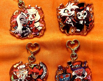 Hazbin Hotel Valentines Keychains Ll (pre-order) Keychains