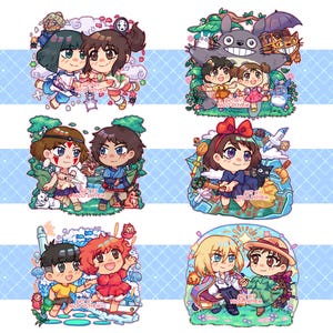 Ghibli Different Double-sided Epoxy Keychain