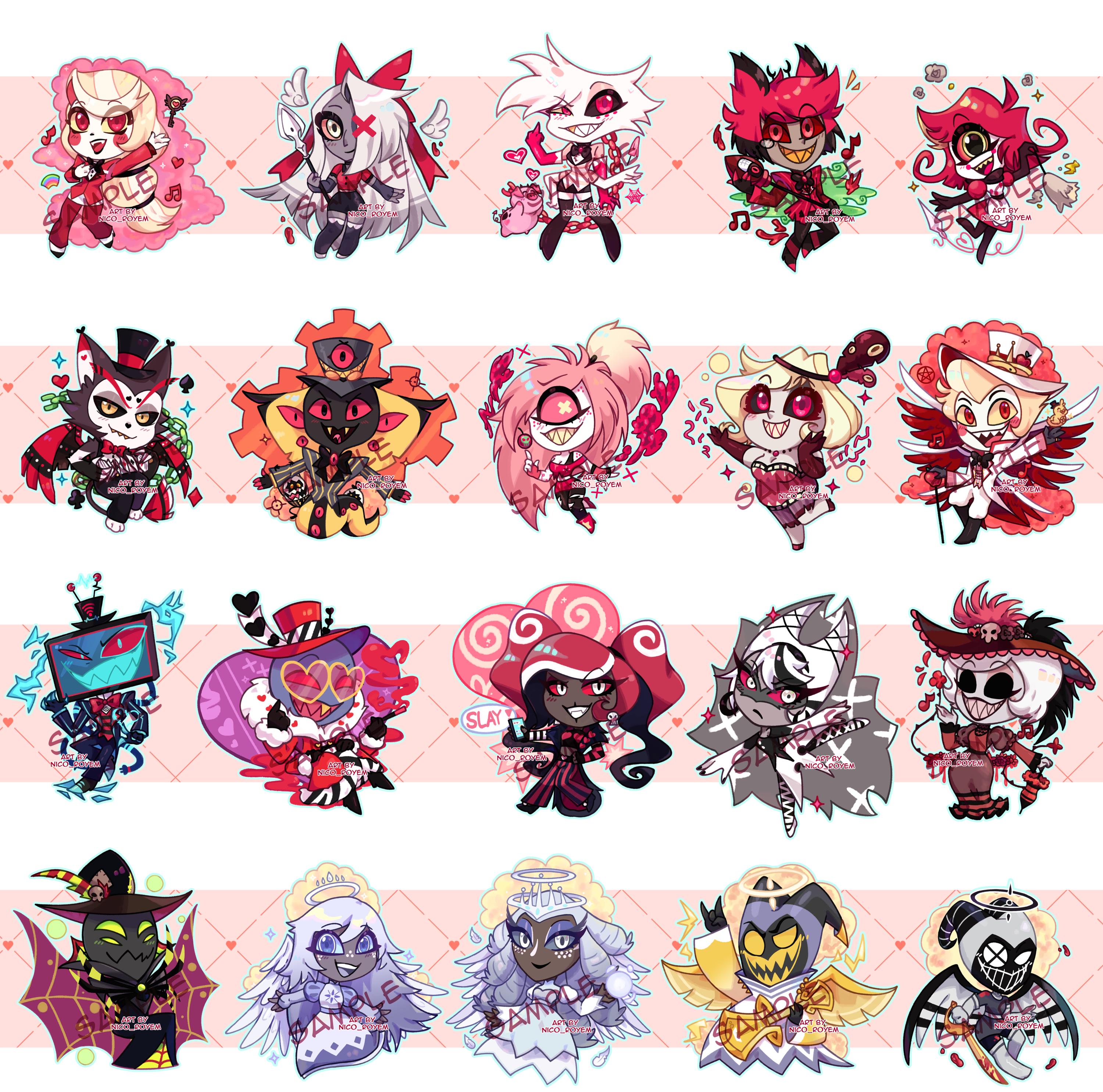 Hazbin hotel acrylic keychain - Etsy 日本