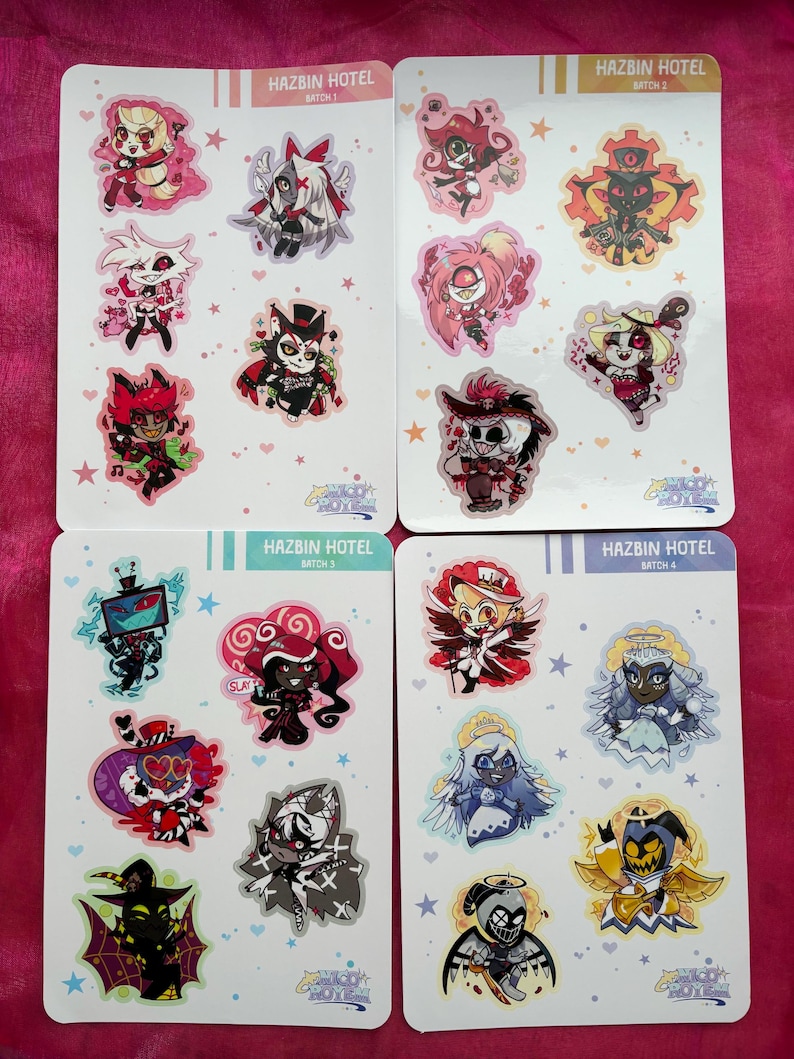 Hazbin Hotel Sticker Sheets - Etsy