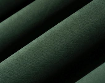 Olive Green 100% Blackout Linen Curtains, Extra Wide Custom Made Drapes for Living Room & Bedroom, Multiple Colors and Hanging Styles