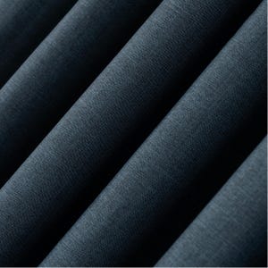 100% Blackout Linen Curtain Panel, Extra Wide Thermal Insulated Drapes for Bedroom & Living Room, Multiple Hanging Styles