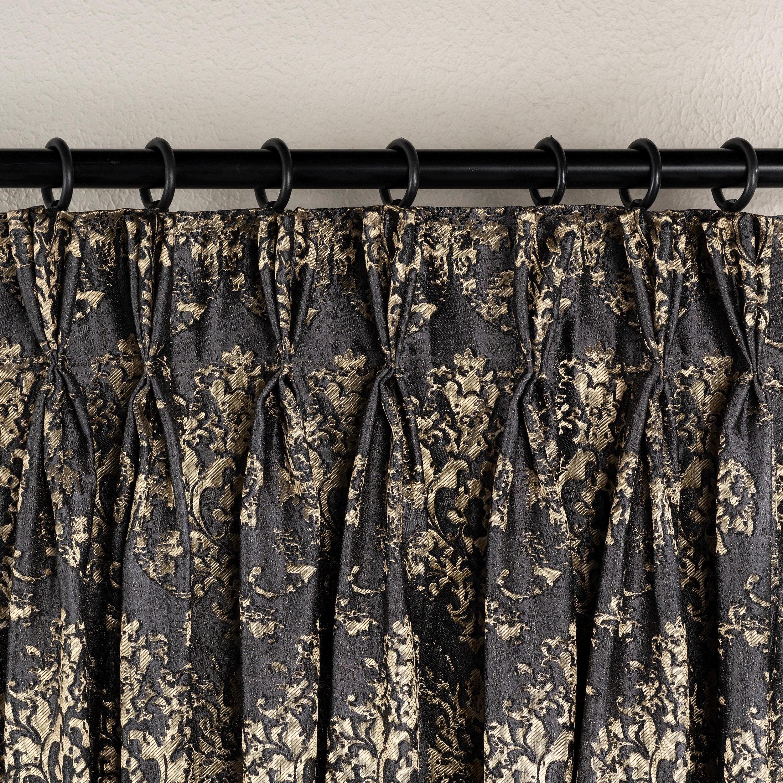 Odette Rideau De Douche En Tissu Jacquard Texturé - Médaillon Damassé - Lavable En Machine