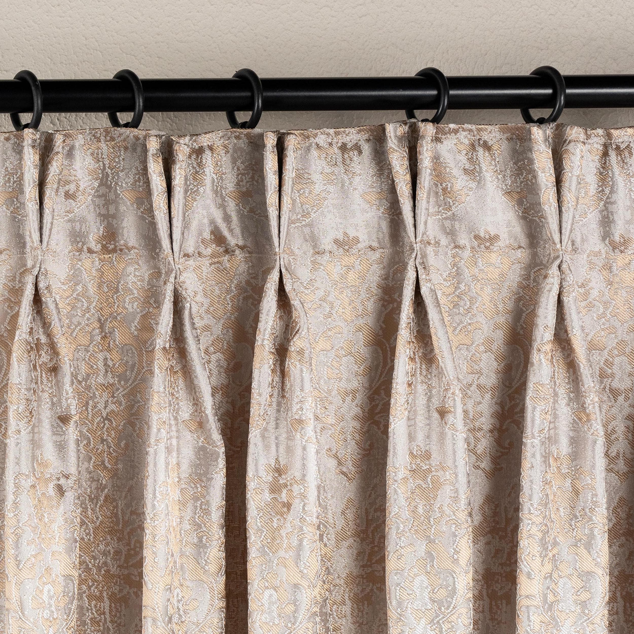 100% Blackout Double Pinch Pleat Gold...