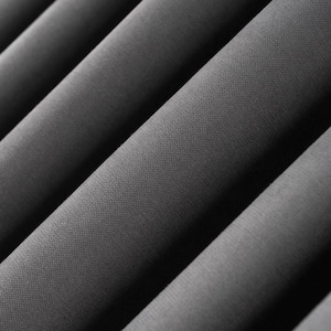 Extra Wide 100% Blackout Linen Curtain Panels, Custom Panels for Living Room & Bedroom, Thermal Insulated Drapery, 48 Colors