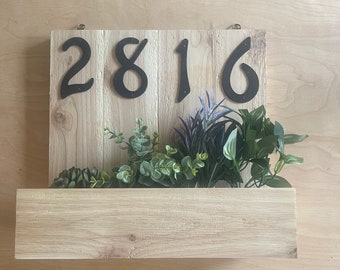 Home Address Planter Signs