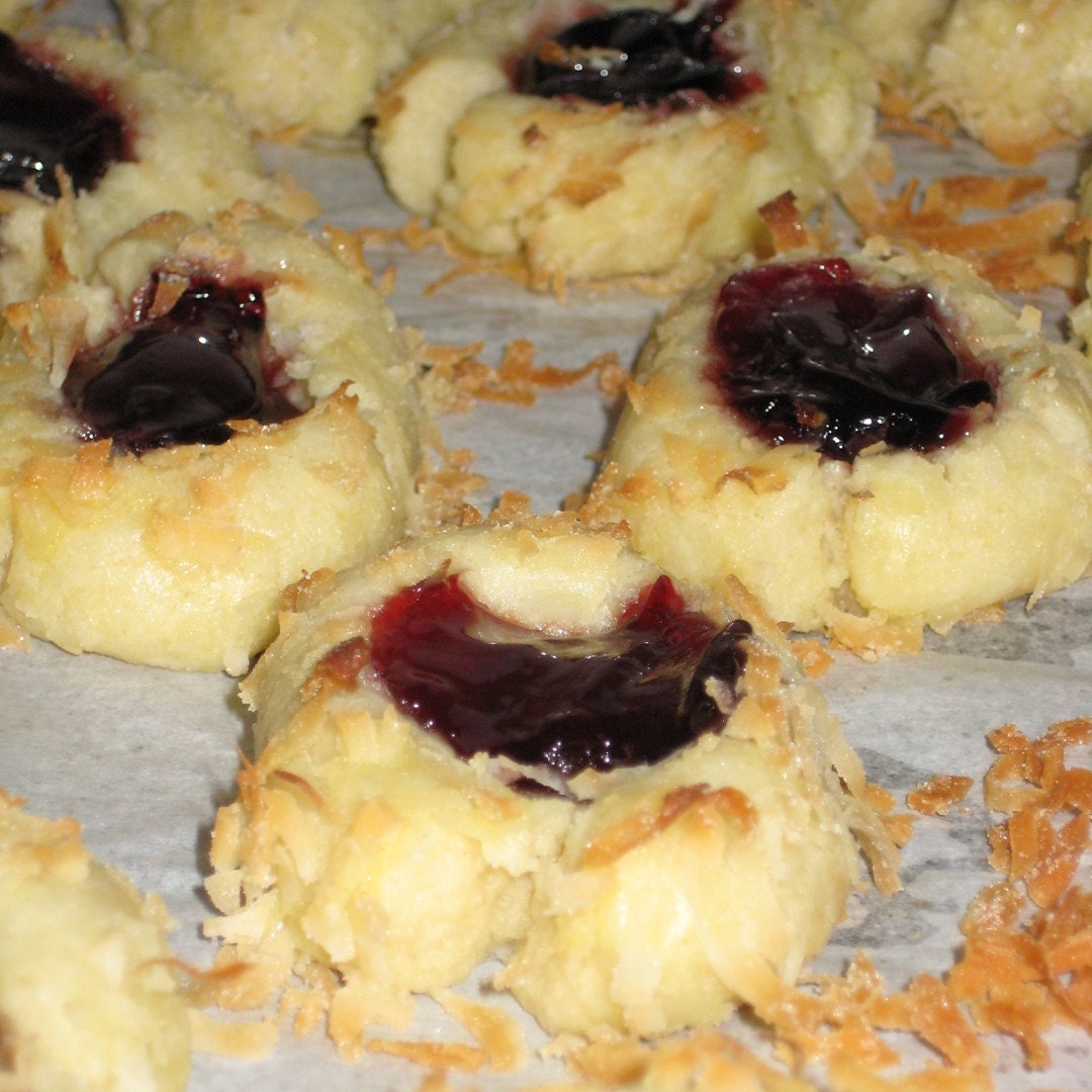Raspberry Jam Shortbread Thumbprints - Etsy