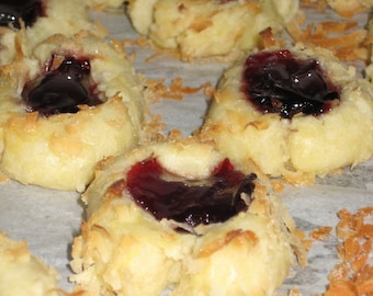 Raspberry Jam Shortbread Thumbprints