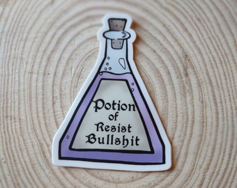 DnD Dungeons and Dragons RPG Fantasy Potion Bottle Art Sticker