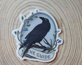 Raven Cameo Art Sticker - The Guide