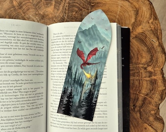 Dragon Attack Booknook Bookmark - Paper Bookmarks - Book Fan Gift - Home Decor - Present - Bookworm Gift Ideas