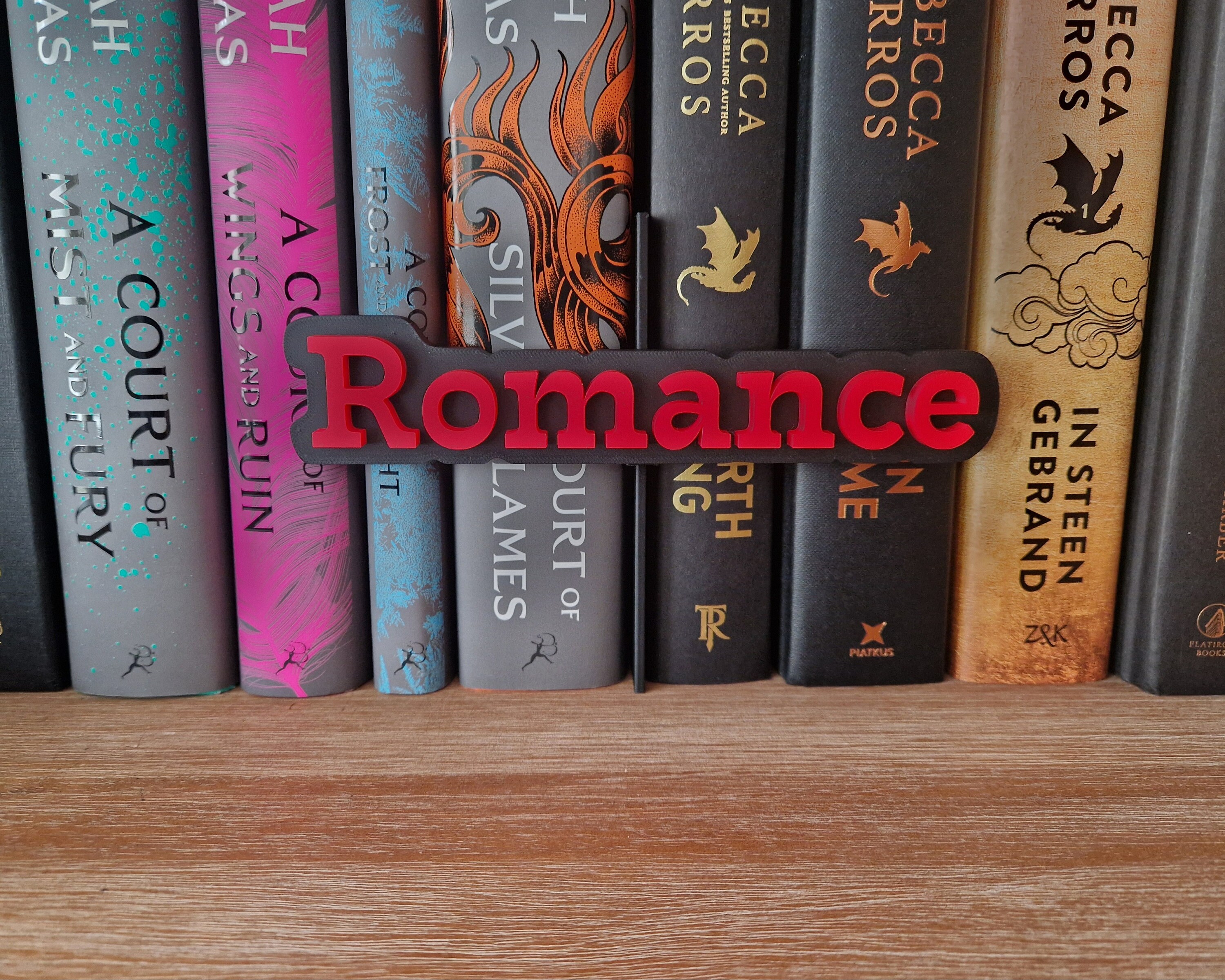 Romance Library Sign Romance Bookshelf Peek Out Sign - Bookshelf Romantic Decoration ...