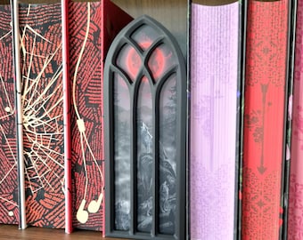 Window View Booknook - Scenic Booknooks - Bookshelf Decoration - Fantasy, Dragons, Bloodmoon, Bookish Scenes - Bookish Items