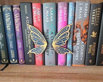 Fairy Wings Bookshelf Peek Out Sign - Bookshelf Decoration - Library Book Nook - Bookish Home Decor - Reader Book Lover Gifts