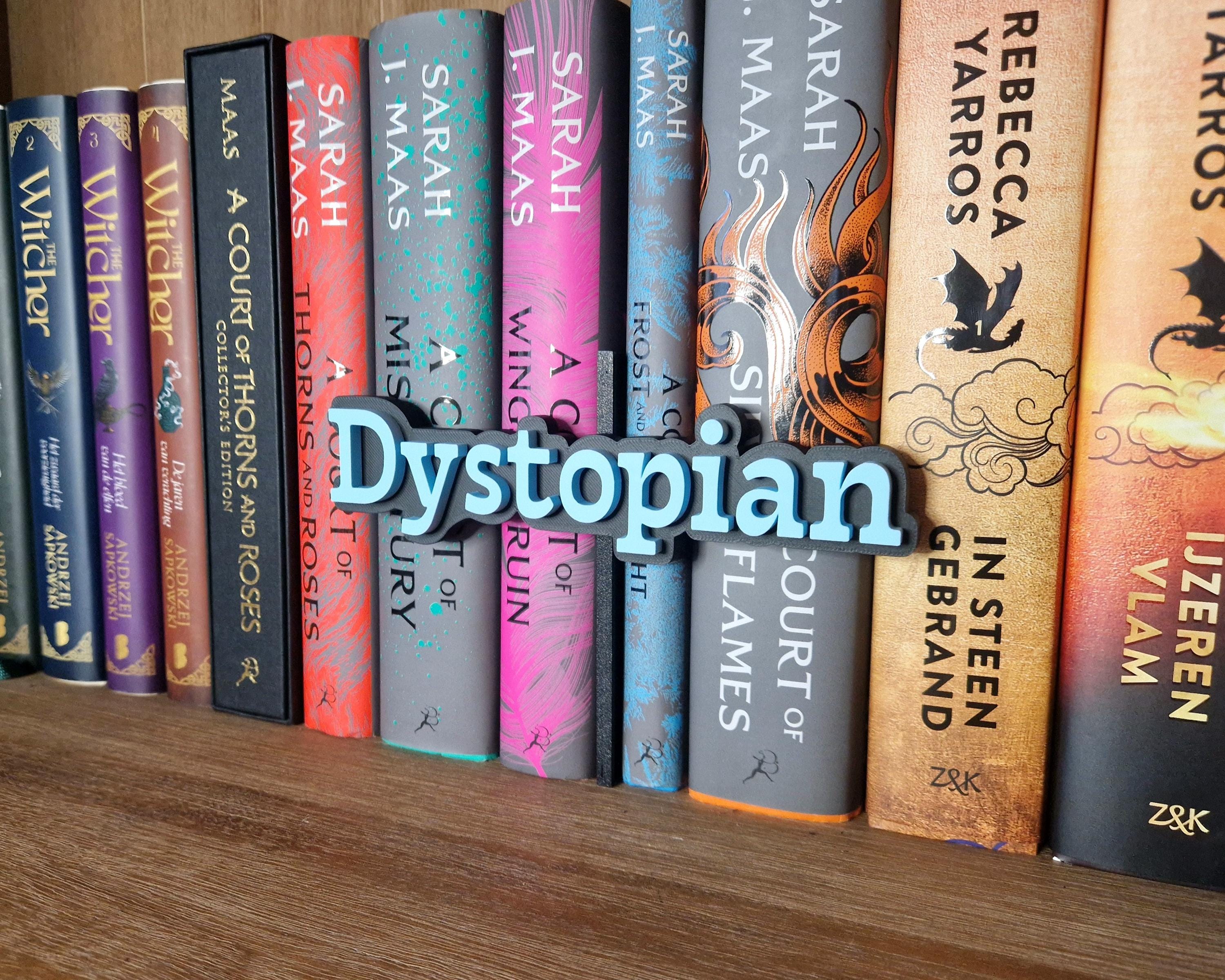 Dystopian Bookshelf Peek Out Sign - Bookshelf Decoration - Library Book ...