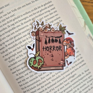 Horror Book Sticker - Bookish Stickers - Stationary for Reader - Lost in a Fantasy World - Reader Book Lover Gifts