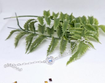 Sterling Silver and Swarvoski Heart Bracelet