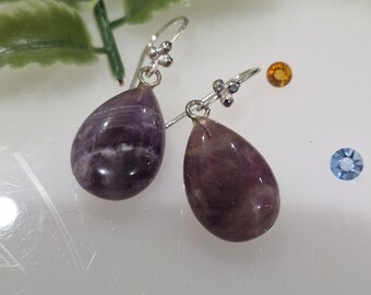 Amethyst Teardrop Earrings