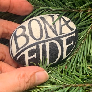 BONAFIDE hand lettered, Oregon Ocean stone image 2