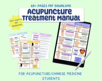Uitgebreide behandelgids acupunctuur voor studenten acupunctuur/Chinese geneeskunde, digitale pdf-studiegids downloaden