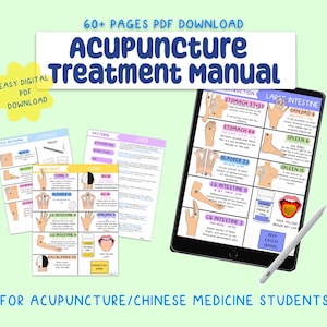Guida completa al trattamento dell'agopuntura per studenti di agopuntura/medicina cinese, guida allo studio per il download digitale in formato PDF