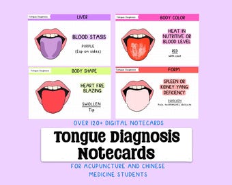 Notitiekaarten tongdiagnose: studiehulpmiddel acupunctuur (digitale pdf)