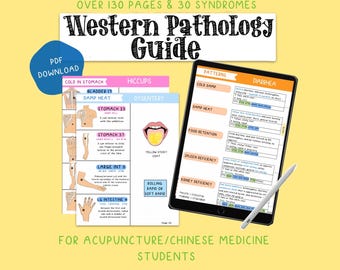 Studiegids westerse pathologie acupunctuur voor studenten acupunctuur/Chinese geneeskunde, digitale pdf-download