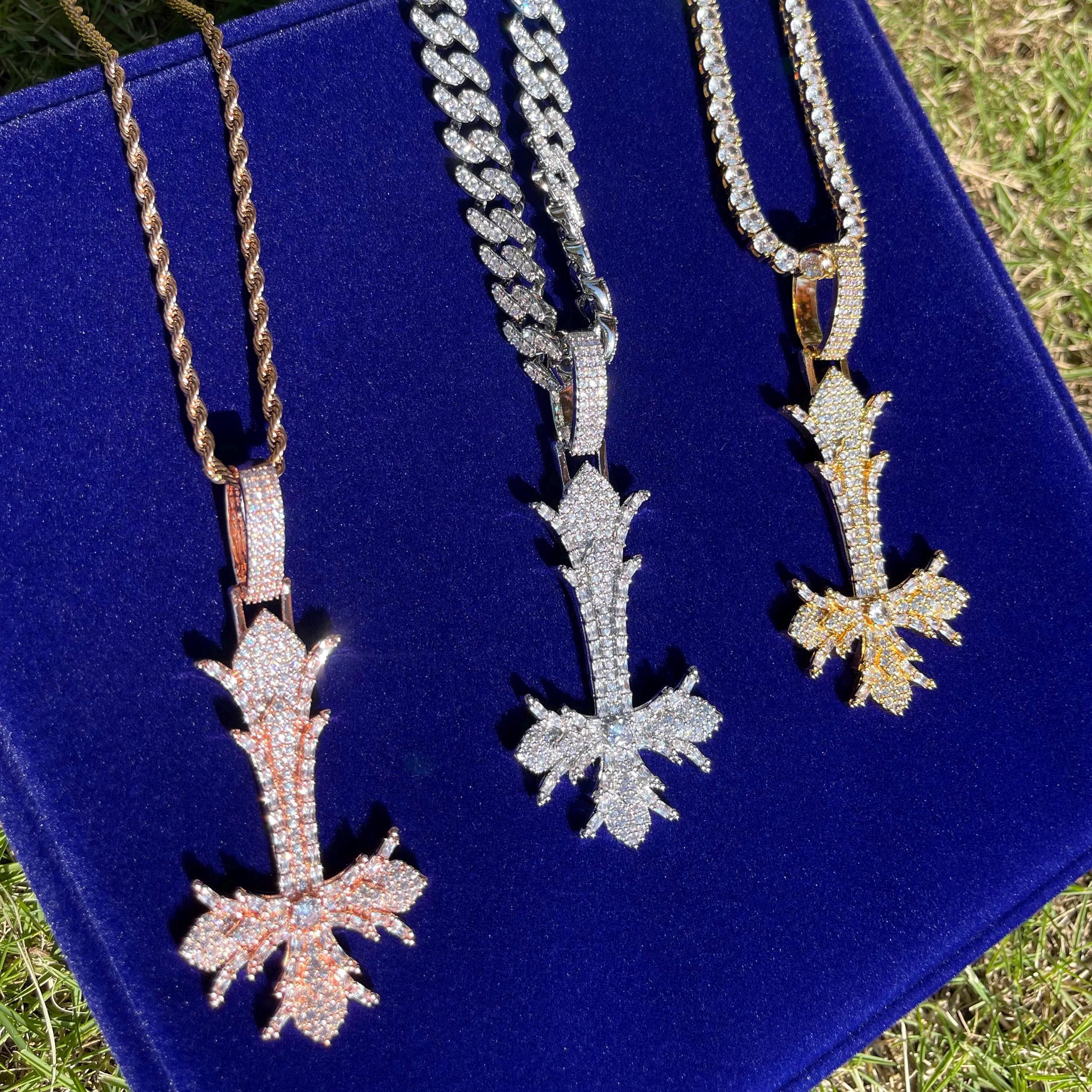 Iced out upside down cross deals