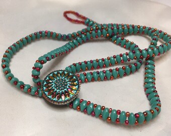 Beaded wrap around bracelet
