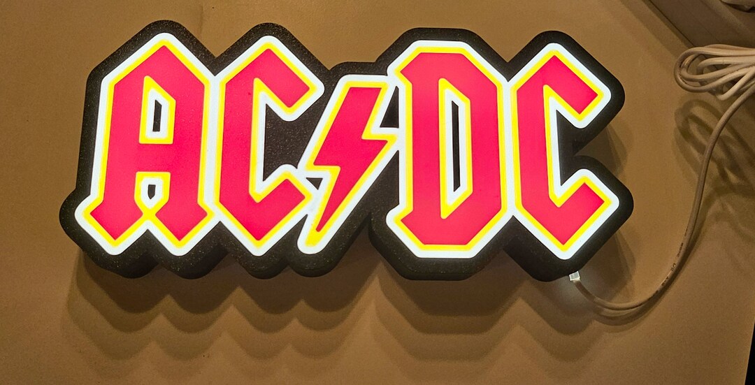 ACDC Lightbox - Etsy
