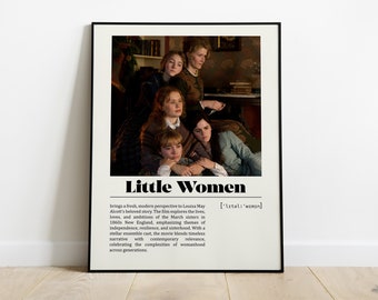 Little Women | Greta Gerwig | Minimalist Movie Poster | Vintage Retro Art Print | Custom Poster | Wall Art Print | Home decor | Movie Print