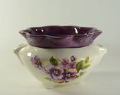 African Violet Self Watering Pot Pansies Medium-Made to order 3 weeks