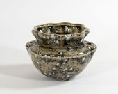 Miniature African Violet Pot Cosmic Black made to order 2 weeks