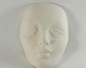 Pottery Face Ceramic Bisque Mask U Paint