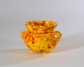 Miniature African Violet Pot Tutti Frutti made to order 2 weeks