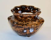 Miniature African Violet Pot Fudge Marble made to order 2 weeks