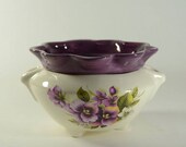 African Violet Self Watering Pot Pansies Medium-Made to order 3 weeks