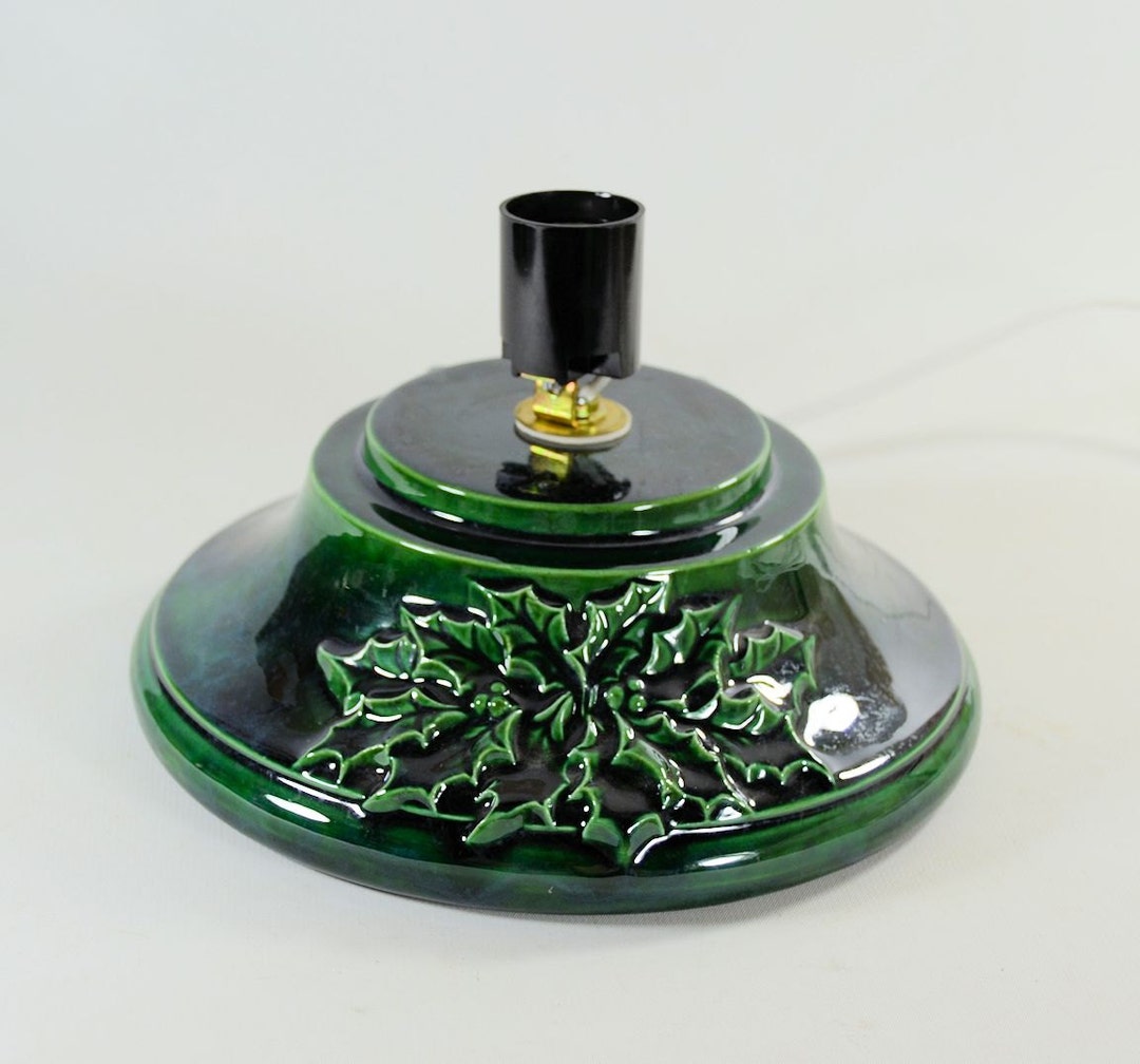 Replacement ceramic christmas tree base wide holly made to order 4