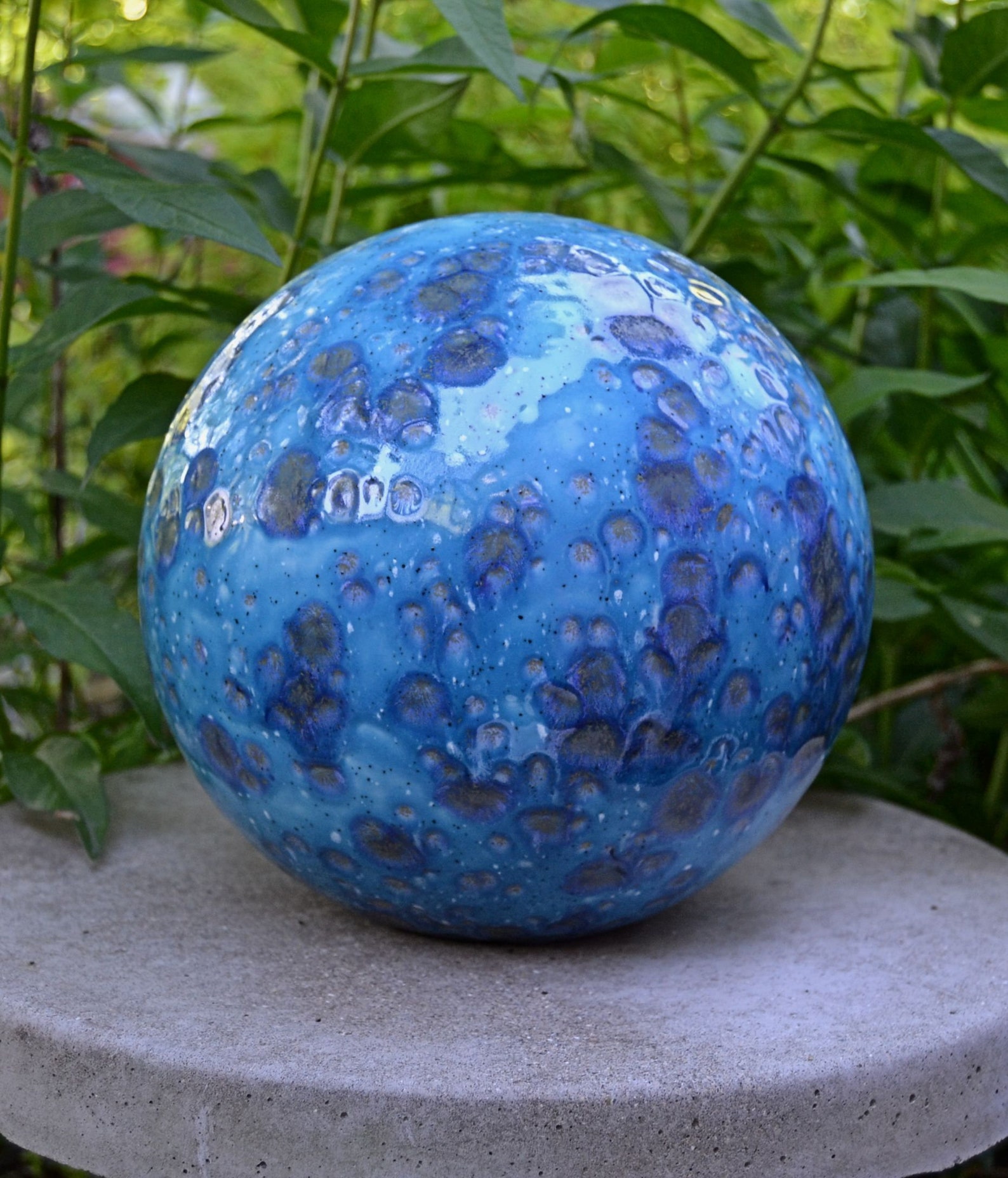 Ceramic Gazing Ball 6 inch Tahiti Grape Made to order 34 Etsy