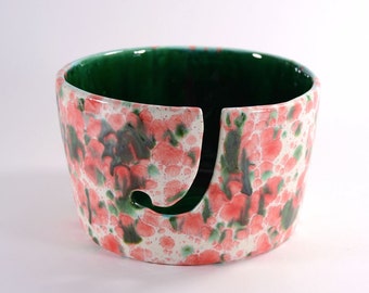 Ceramic Yarn Bowl Poinsettia