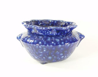 Large African Violet Pot Blue Lagoon made to order 3 weeks