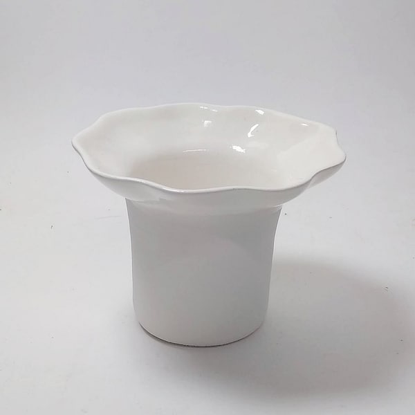 African Violet Pot Slim Mini Insert White made to order 3 weeks