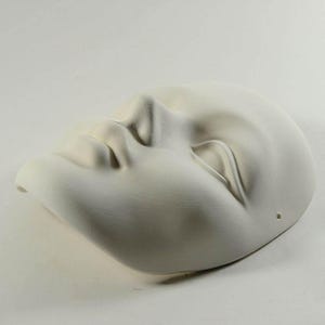 Pottery Face Ceramic Bisque Mask U Paint Preorder image 2