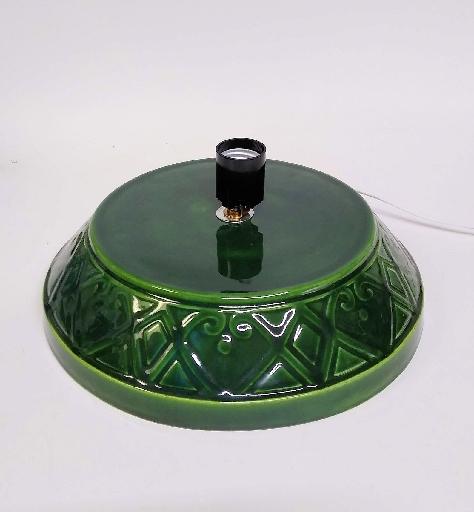 Geometric Ceramic Christmas Tree Base Universal 7 1/4 Etsy