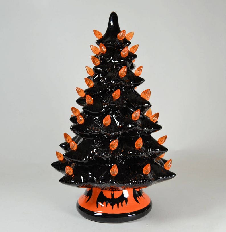 Halloween Lighted Black Ceramic Tree Made to Order 2 Weeks Etsy