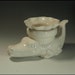 White Alligator Miniature African Violet Pot