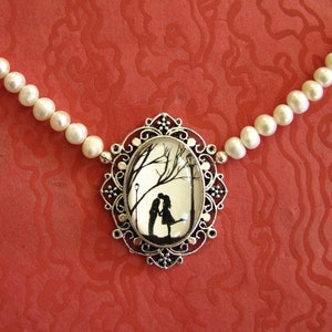 Herbst Kuss Chokerhalskette - Silhouette Schmuck