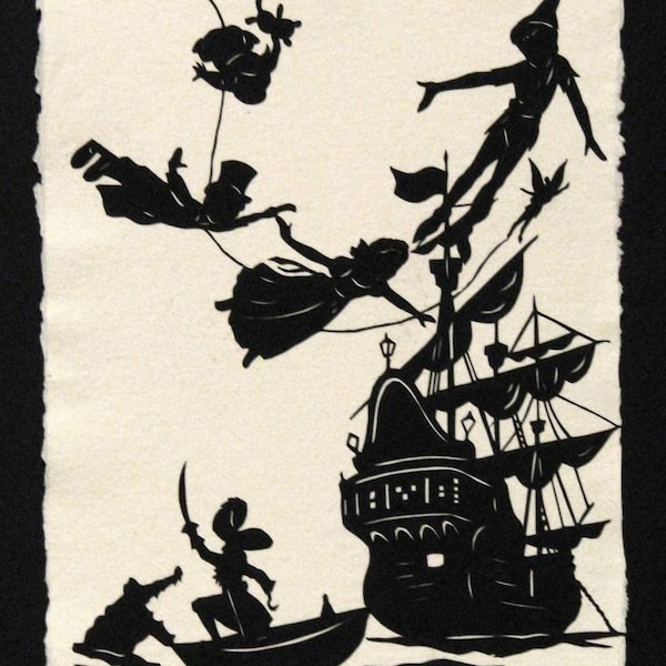 PETER PAN Papercut - Hand-Cut Silhouette