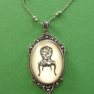 Louis XV Chair Necklace, pendant on chain