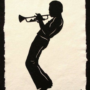 MILES DAVIS Papercut - Hand-Cut Silhouette